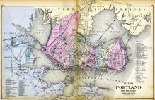 Portland And vicinity, Maine State Atlas 1884